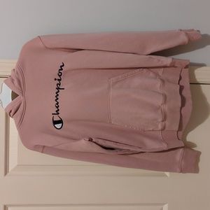 Girl's pink champion hoodie
